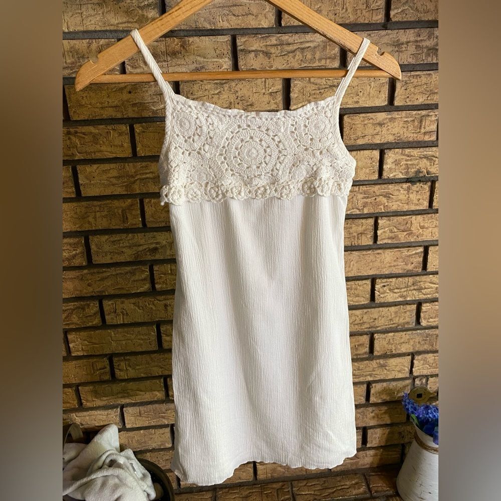 Limited too white spaghetti strap dress